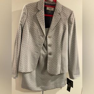 Two piece skirt suit